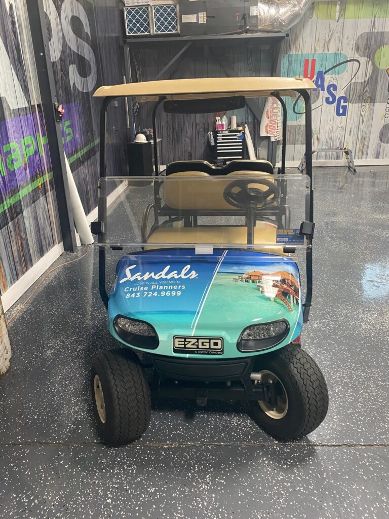 golf cart wrapping